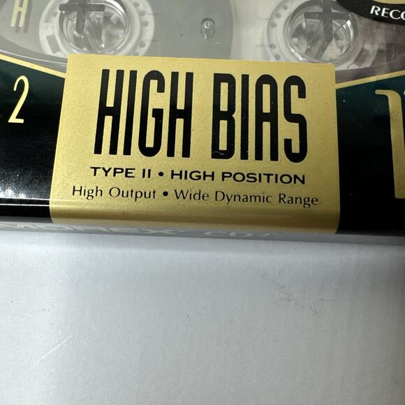 Memorex CD2‎ 110 High Bias Audio Cassette 110 Minute Type II NEW SEALED - Picture 2 of 6